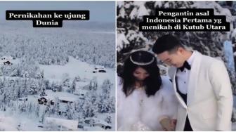 The First Indonesian Couple Get Married at The Arctic