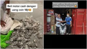 A Man Buys a Motorbike with Coins