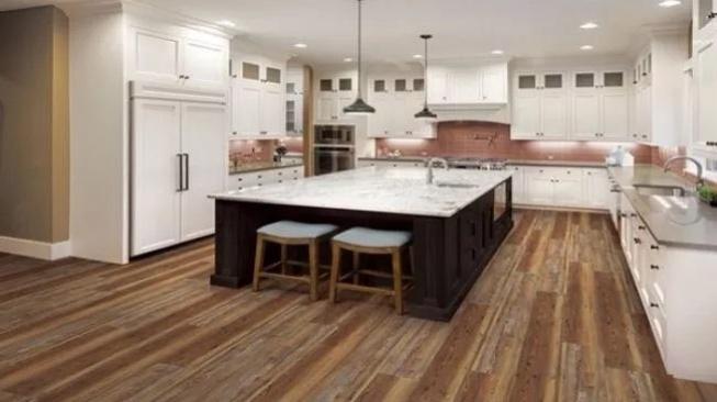 House with Vinyl flooring illustration (Pinterest)